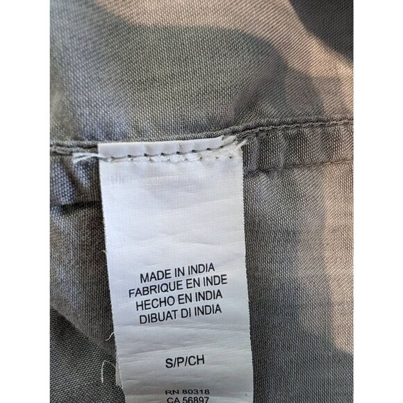 Lucky Brand Button Down Shirt Women’s Small Long Sleeve Grey - Picture 7 of 8